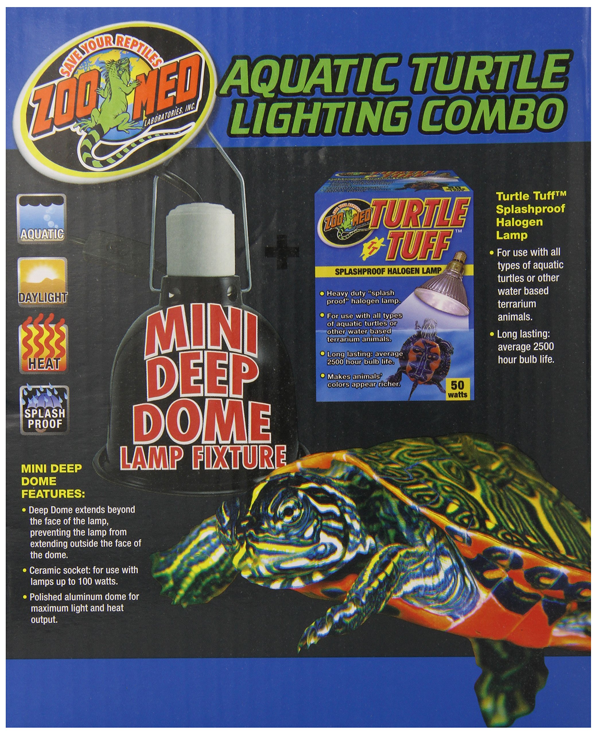 UVB Heat Zoo Med Day Night Combo Pack Reptile Bulbs Turtle Tank