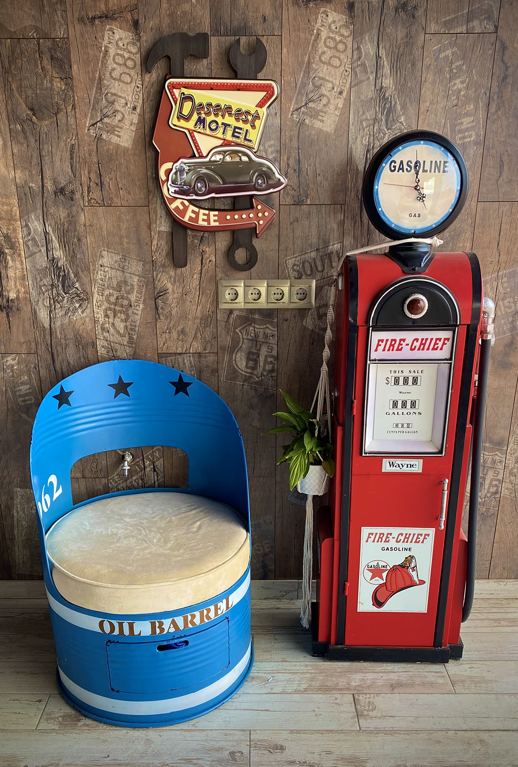 California Graffiti Classic Cars Diner Divertente Targa in latta Bar Pub Diner Cafe Decorazione da parete Decorazione per la casa Art Poster Retro Vintage 20 x 30 cm