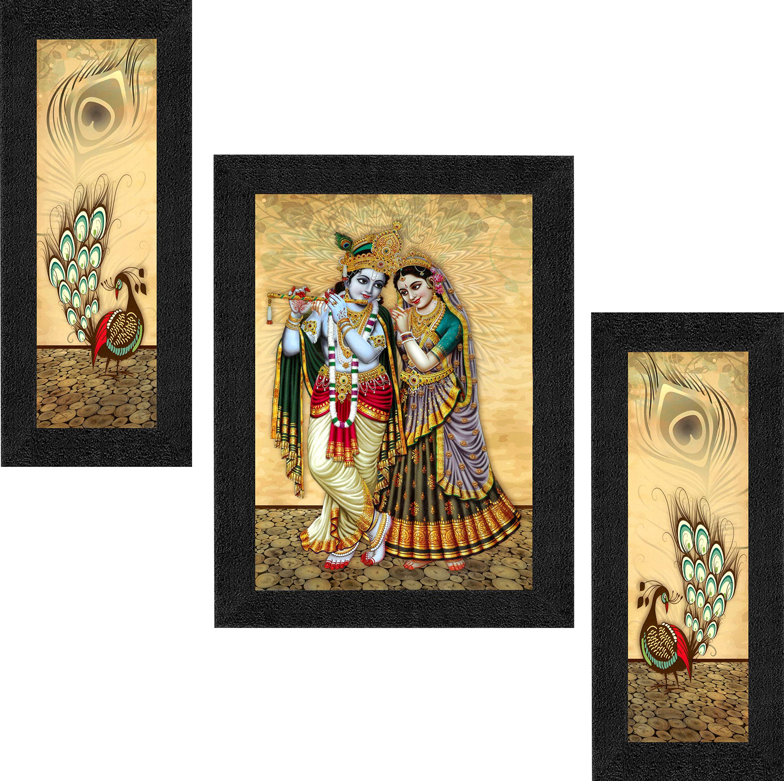 SAF paintings UV Textured Radha Krishna Printed Print Framed Painting Set of 3 for Home Decoration – Size 35 x 2 x 50 cm SANFSA7724 (B0722F1LR1) Amazon Price History, Amazon Price Tracker