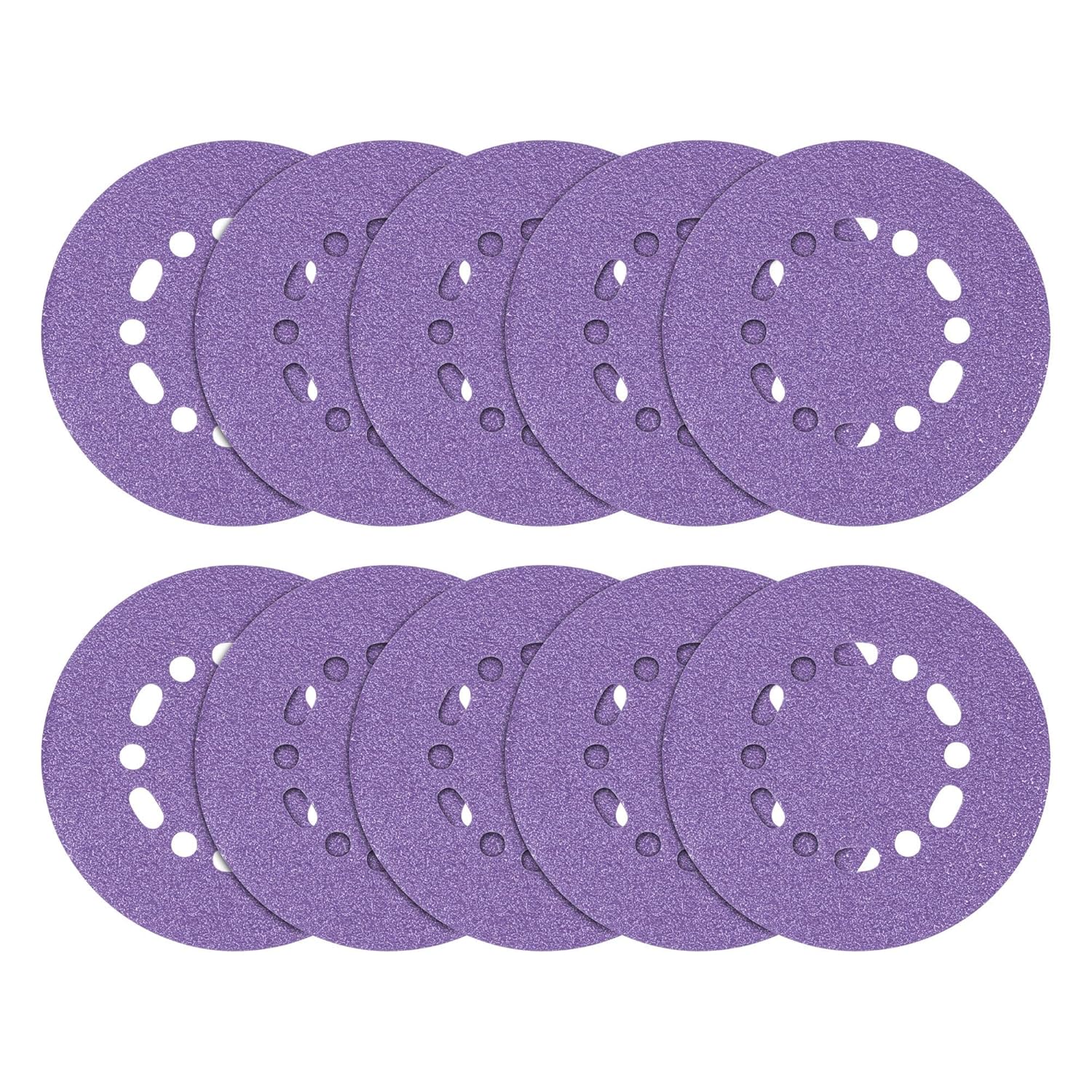 Trend Zirconium 6 Inch Random Orbit 80 Grit Abrasive Sanding Discs, AB/150/80Z, Pack of 10