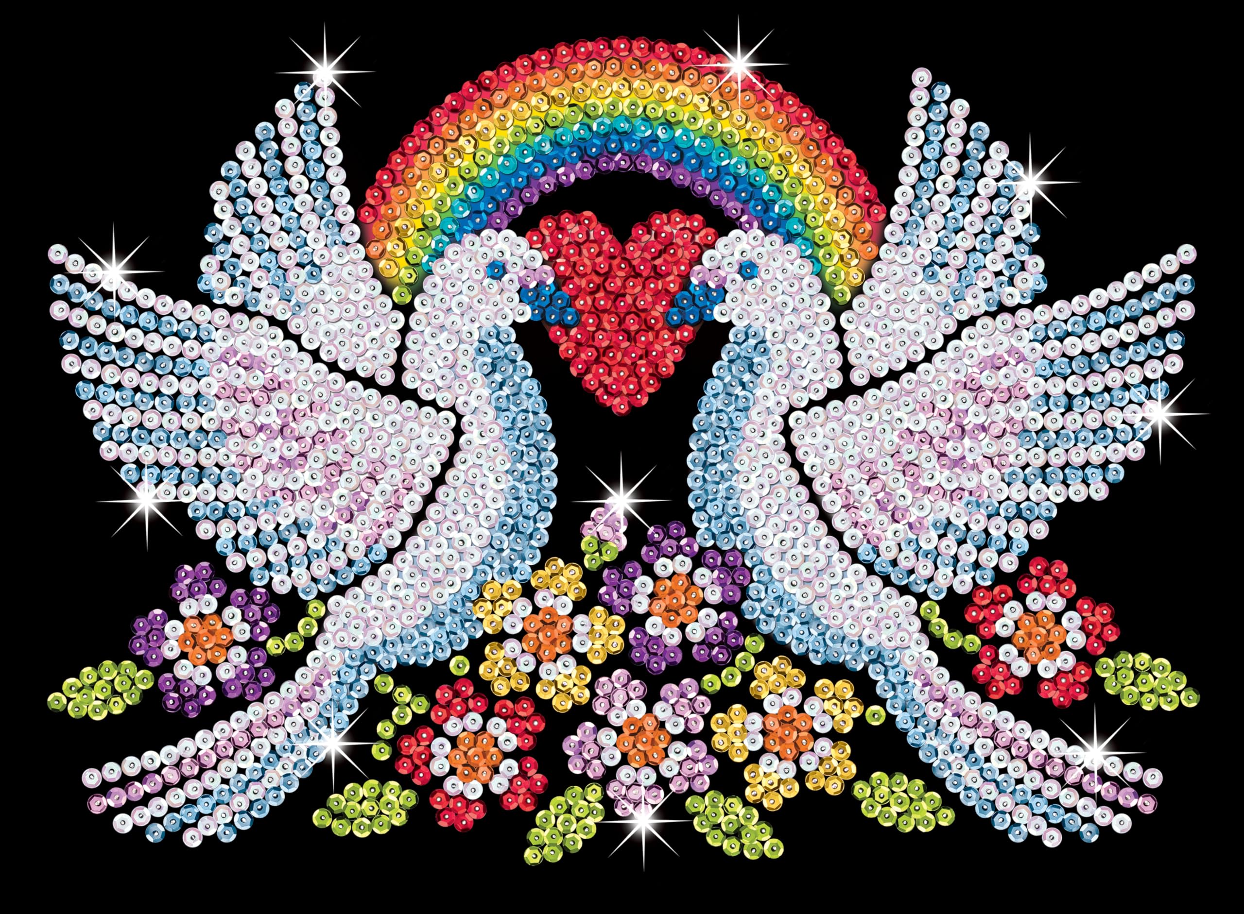 Kitfix - Sequin Art Purple - Doves of Hope - Creative Set - 27 x 36cm - Craft Kit for Children Teenagers and Adults Aged 8+ - 2101 - Image 4