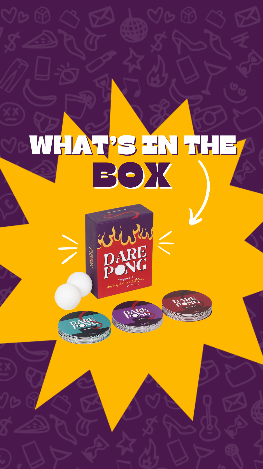 Watch What's Inside the Dare Pong Box on Amazon Live