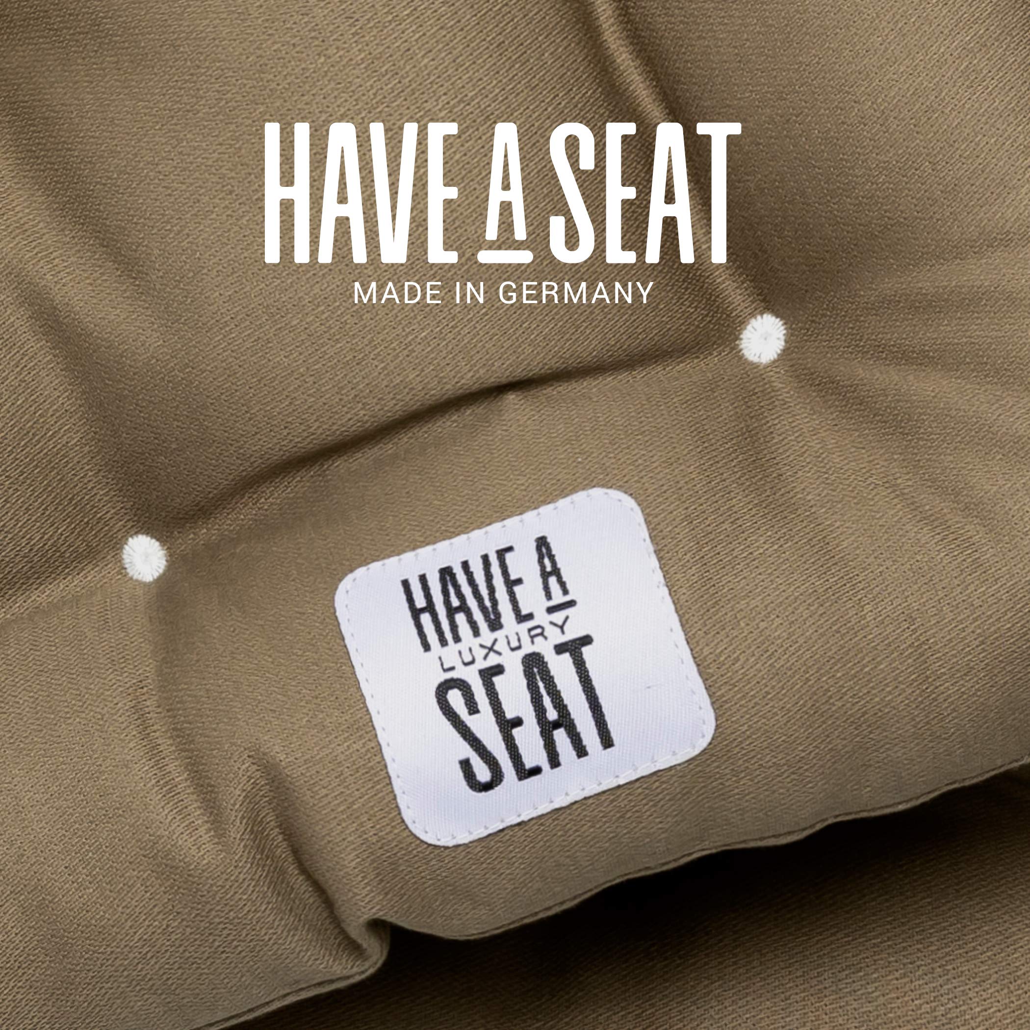 HAVE A SEAT Luxury – poduszka do siedzenia 40 x 40 cm – wygodna poduszka na krzesło, ortopedyczna, nadaje się do prania w temperaturze do 95 °C, nadaje się do suszenia w suszarce, trwałe kolory – Made in Germany – (zestaw 2