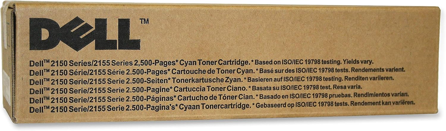 Dell 769T5 2150 2155 Toner Cartridge (Cyan) in Retail Packaging