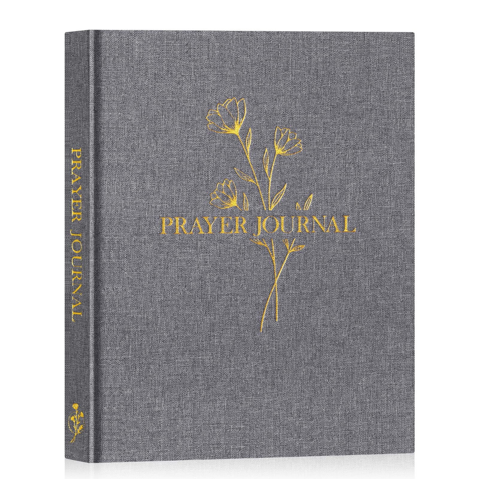 Lanpn Bible Prayer Journal for Women Men 68 Weeks Linen Bible Study Journal Christian Prayer Notebook Planner with Scripture Verse