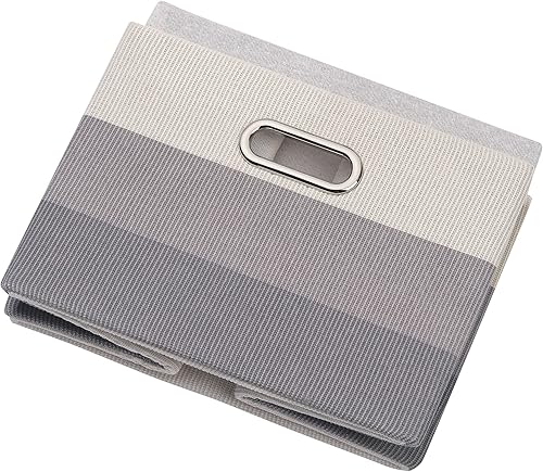 Miniatura 4 de Lambs & Ivy Cubo de almacenamiento/cesta plegable gris Ombre