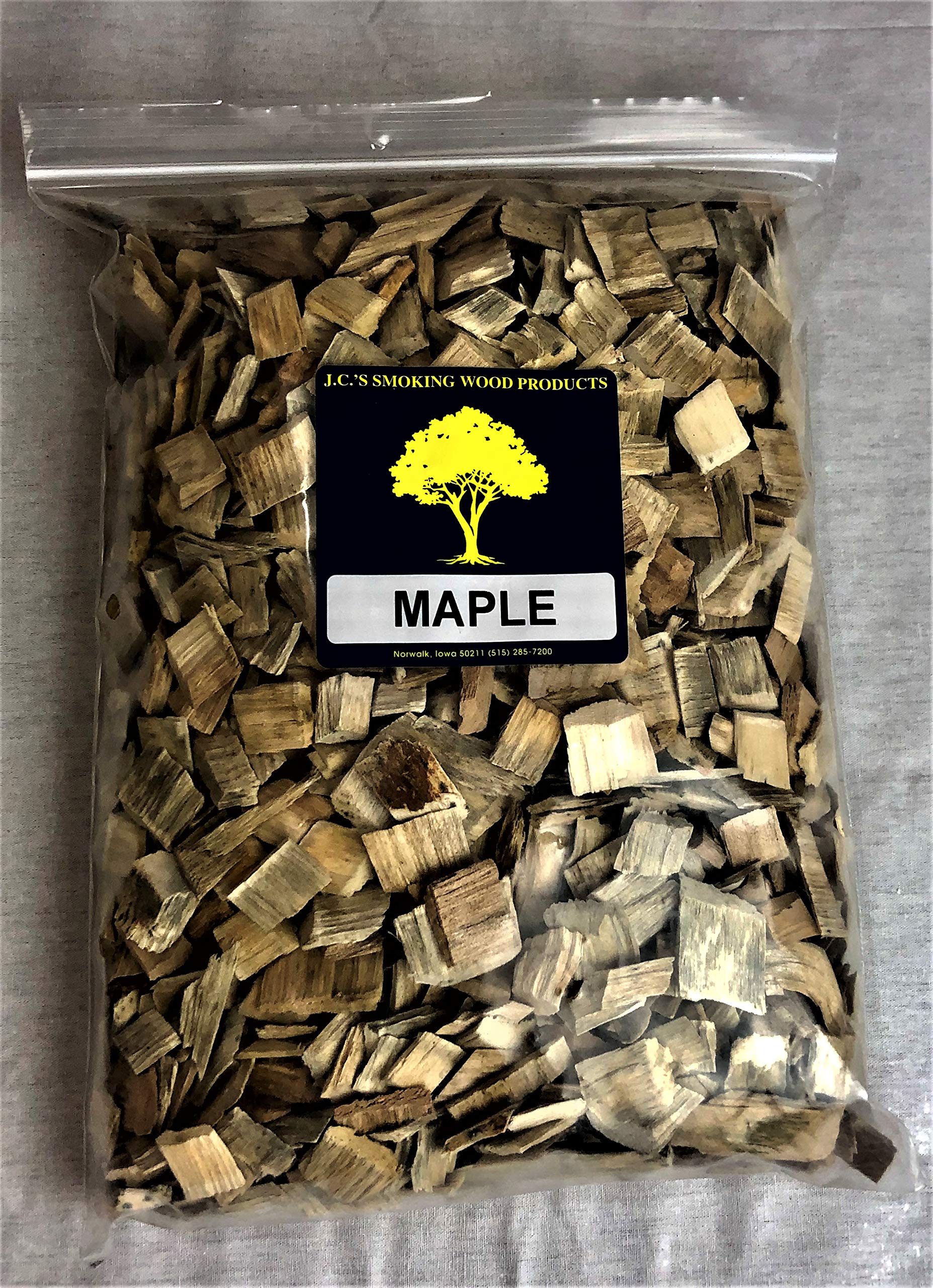 J.C.'s Smoking Wood ProductsChips - 210 Cu Inch Gal Bag - Maple
