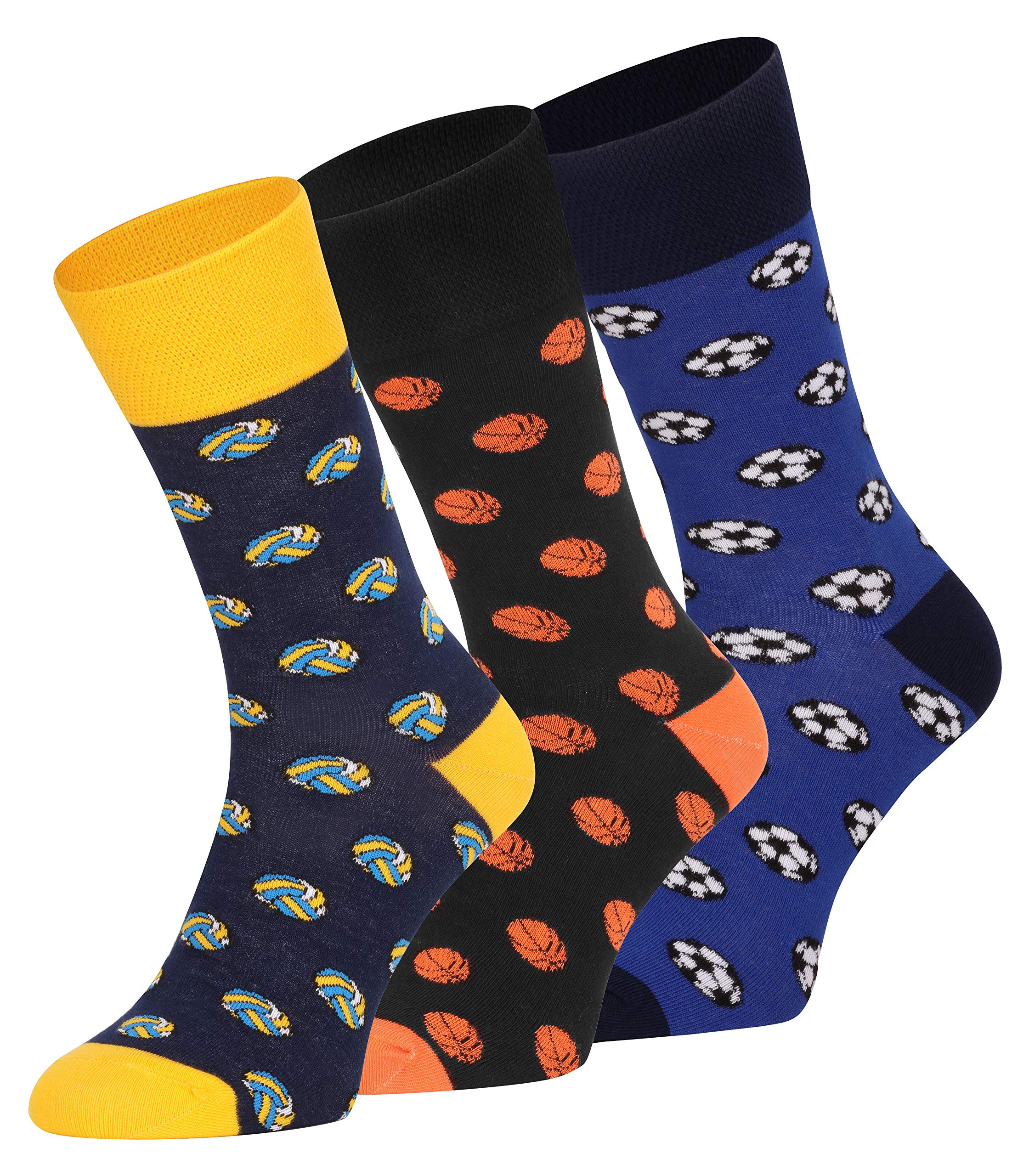 Ladeheid Damen und Herren 3er Pack Socken AT006