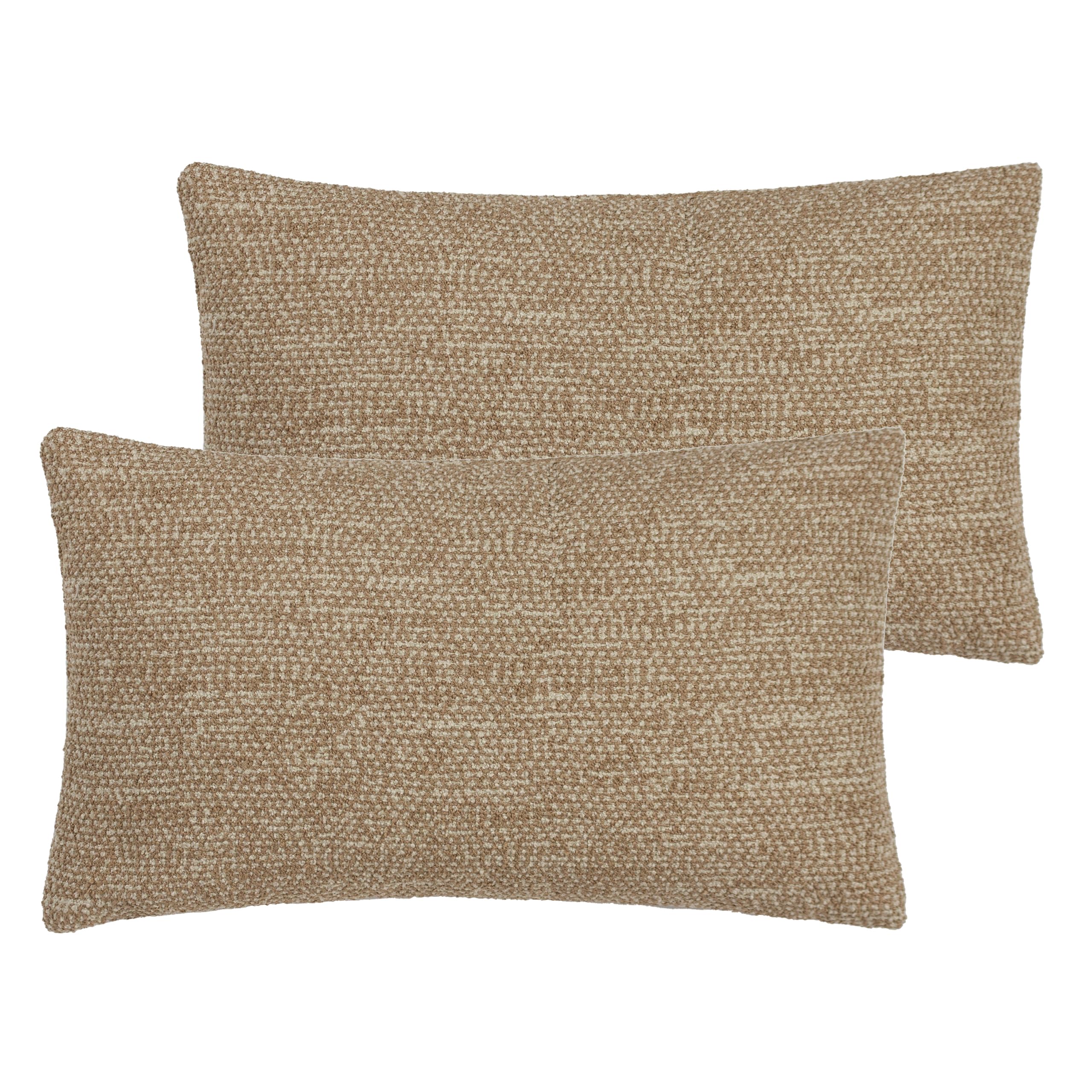 furn. Hoem Tiona Rectangular Feather Filled Cushions Twin Pack