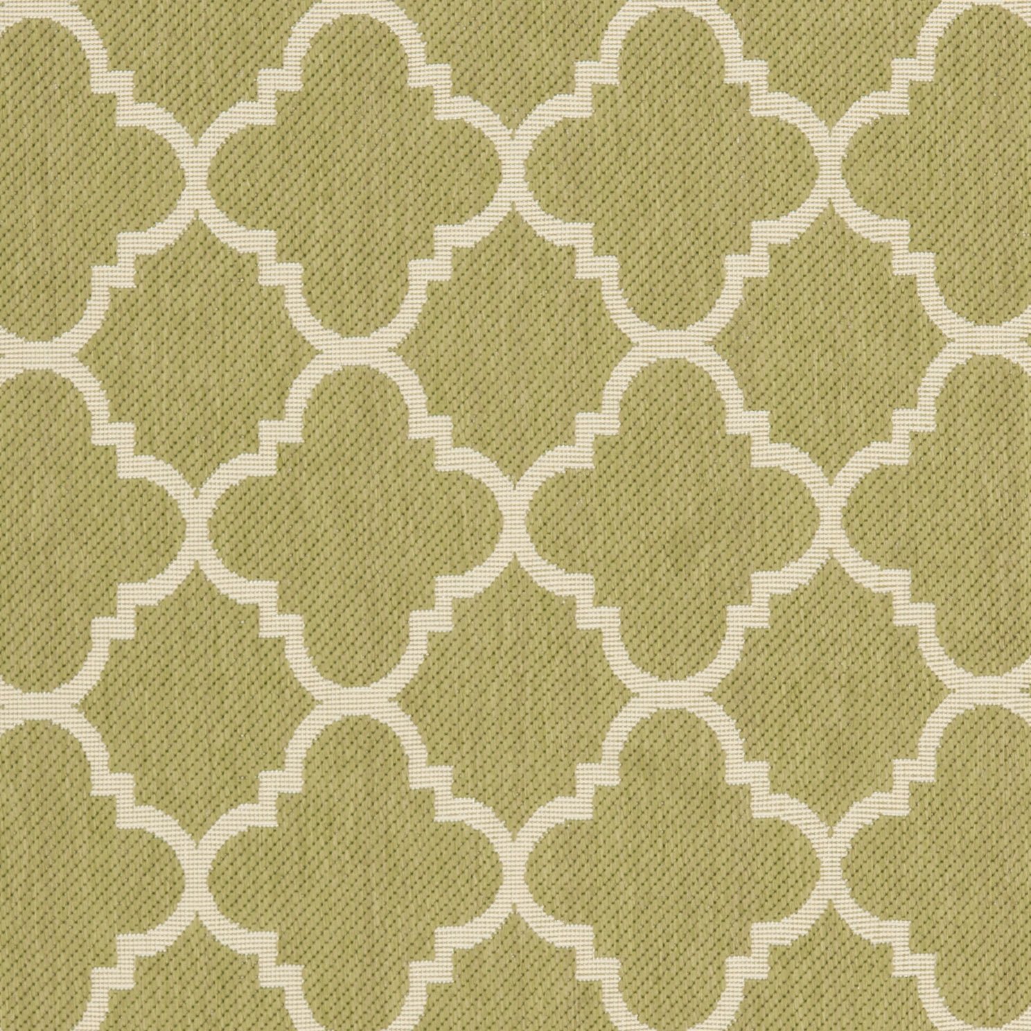 SAFAVIEH Tapis géométrique pour Salon, Salle à manger, Chambre à coucher - Courtyard Collection, Tapis à poil court, Vert et beige, 122 X 170 cm