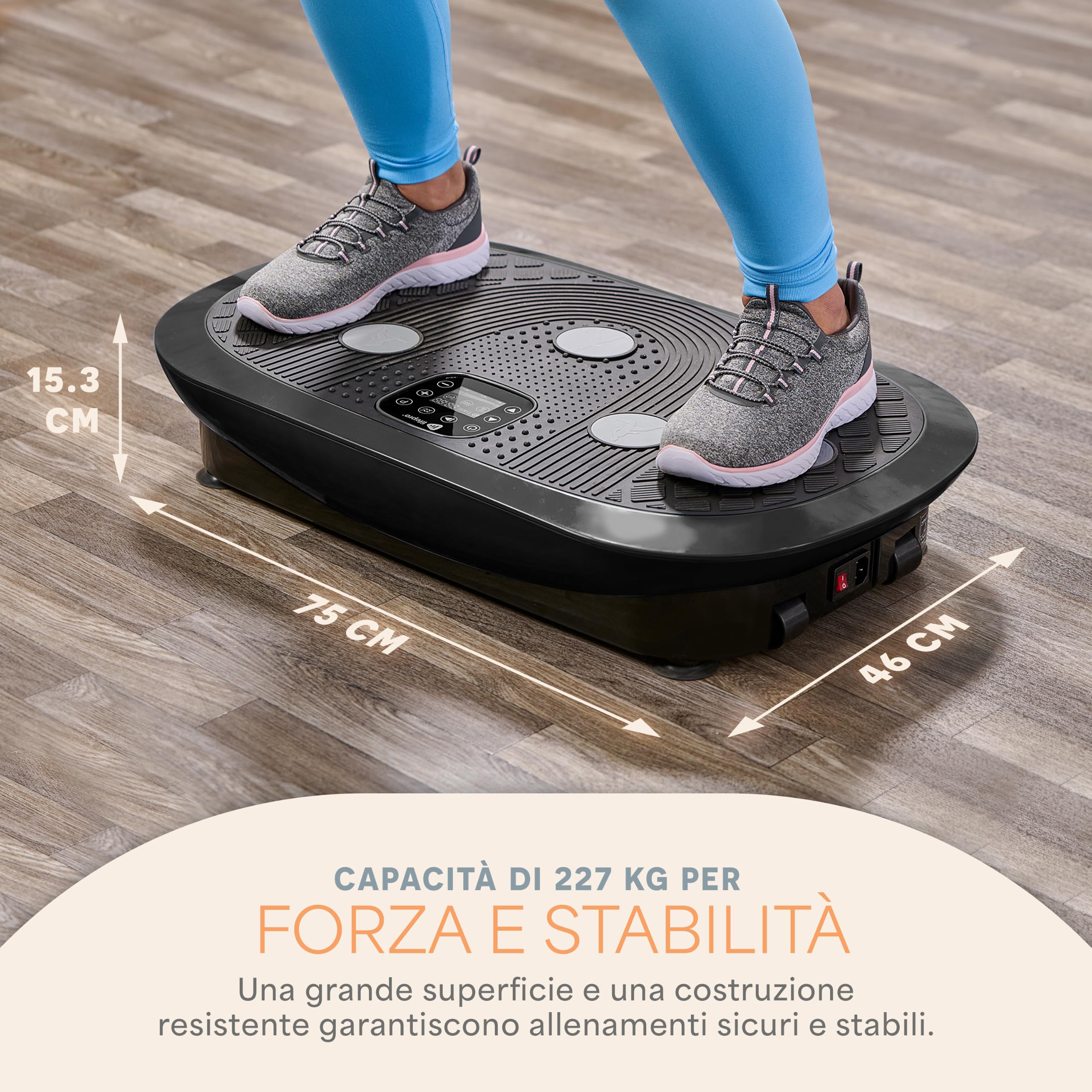 Lifepro Lifepro Rumblex Plus Vibration Plate - Piastra Vibrante per Esercizi Unisex Adulto