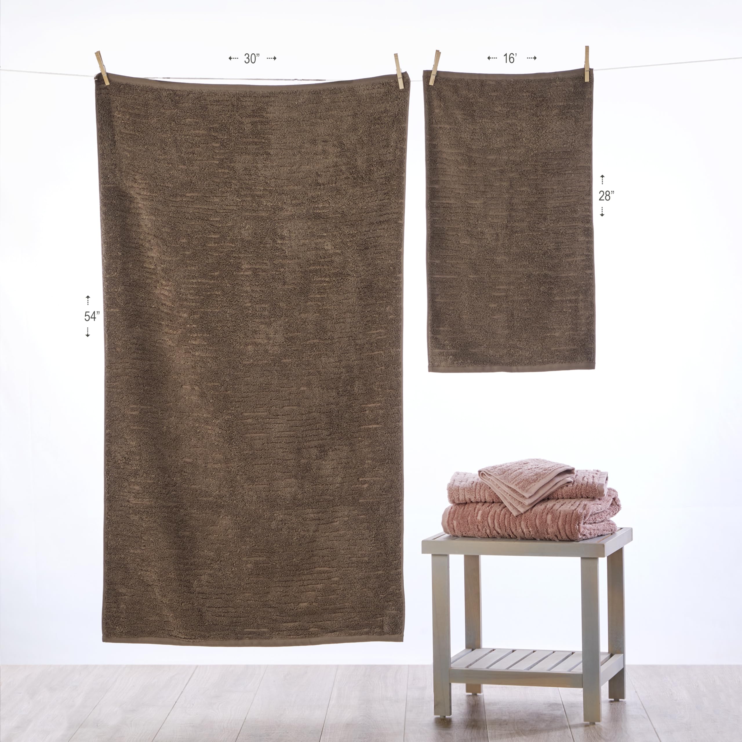 Amazon.com: SKL Home CloudSoft Hand Towel Set-2-Piece, 100% Cotton