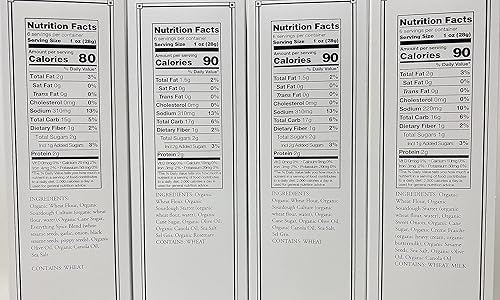 Miniatura 3 de Rustic Bakery Crackers Organic Snack Gourmet Food Flatbread Twice Baked Variety Bundle  Aceite de oliva y Sel Gris, Romero y Aceite de Oliva,