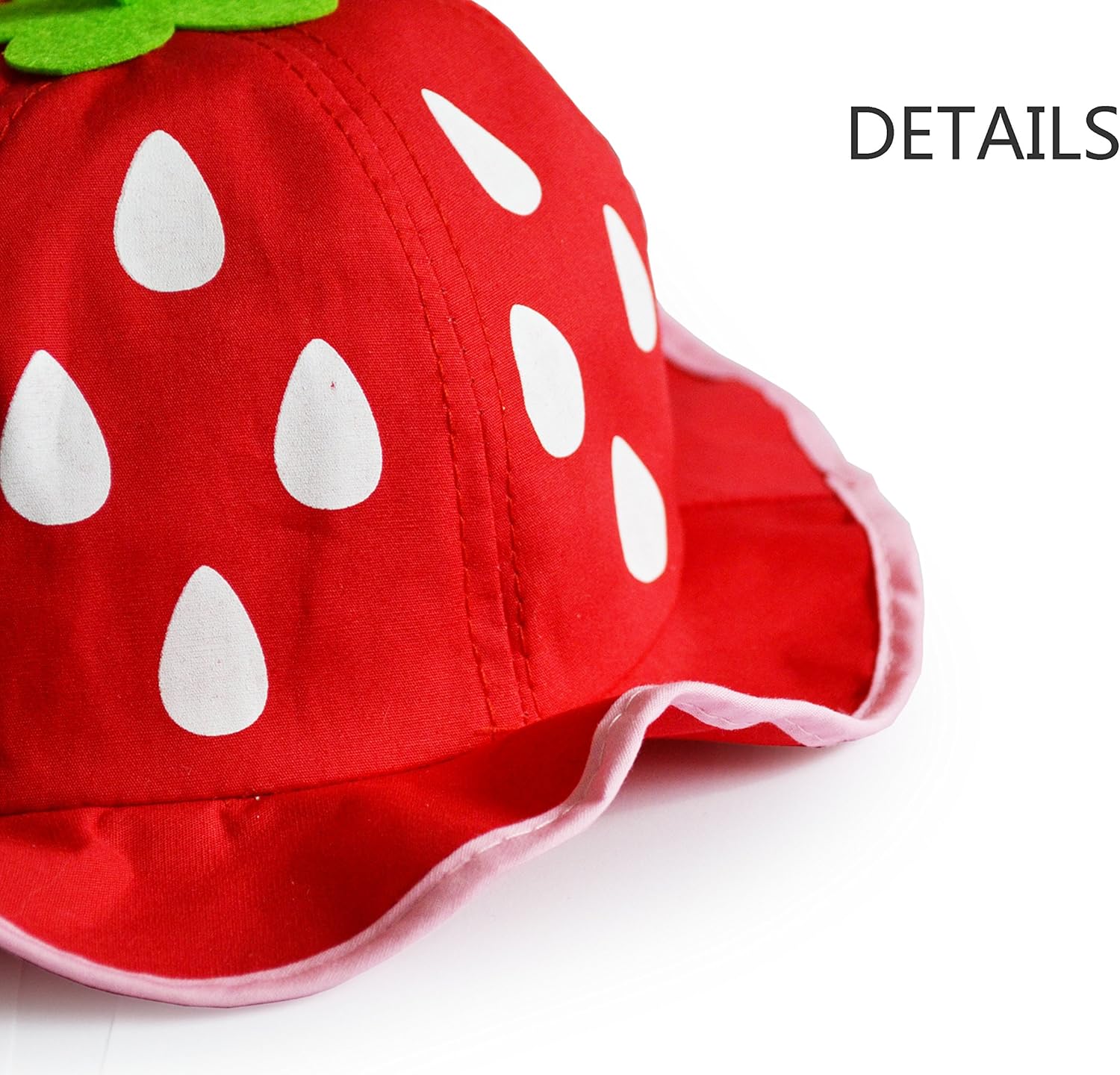 UltraKey Bucket Hat, Fashion Baby Kids Boys Girls Strawberry Cap Toddler Spring Bucket Hat Sun Cap - Image 3