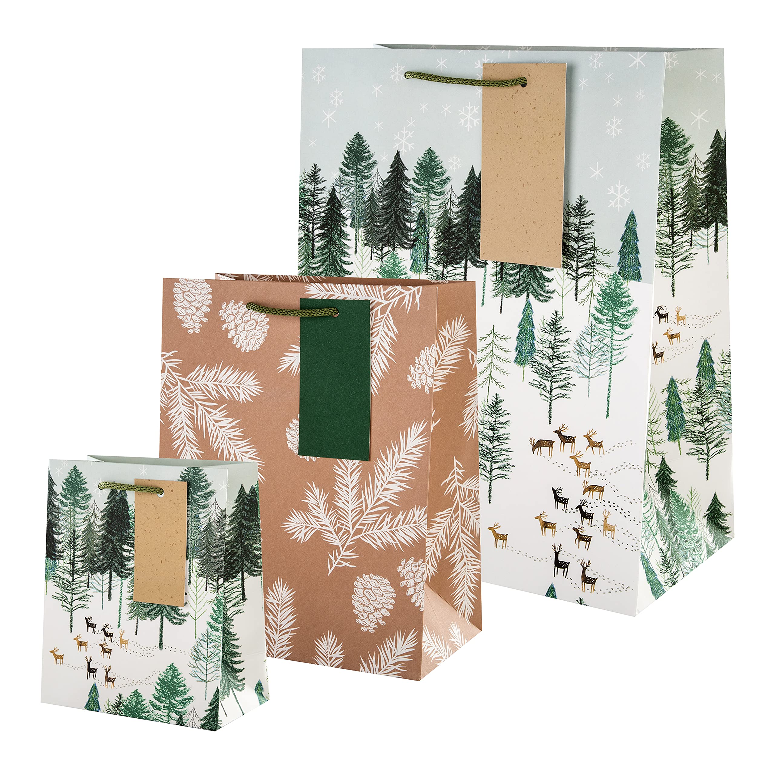Whitetail Deer Christmas Tree Winter Wonderland Painting By Crista