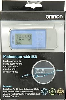 Amazon.com: Omron Tri-Axis Pedometer with USB Plug : Sports & Outdoors