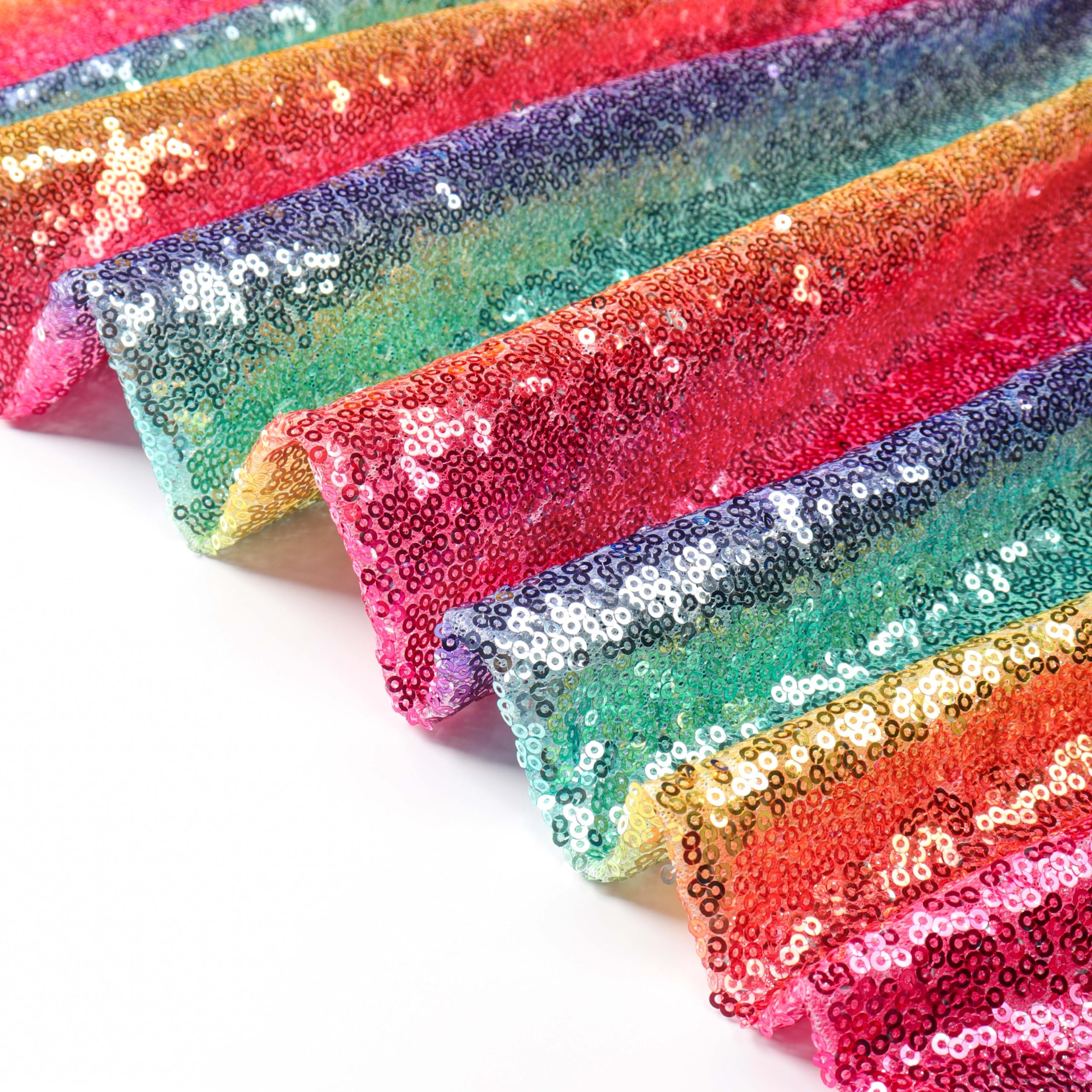 ABAKUHAUS Pioggia Tessuto A Metraggio, Rainbow Colors Di - Foto 10