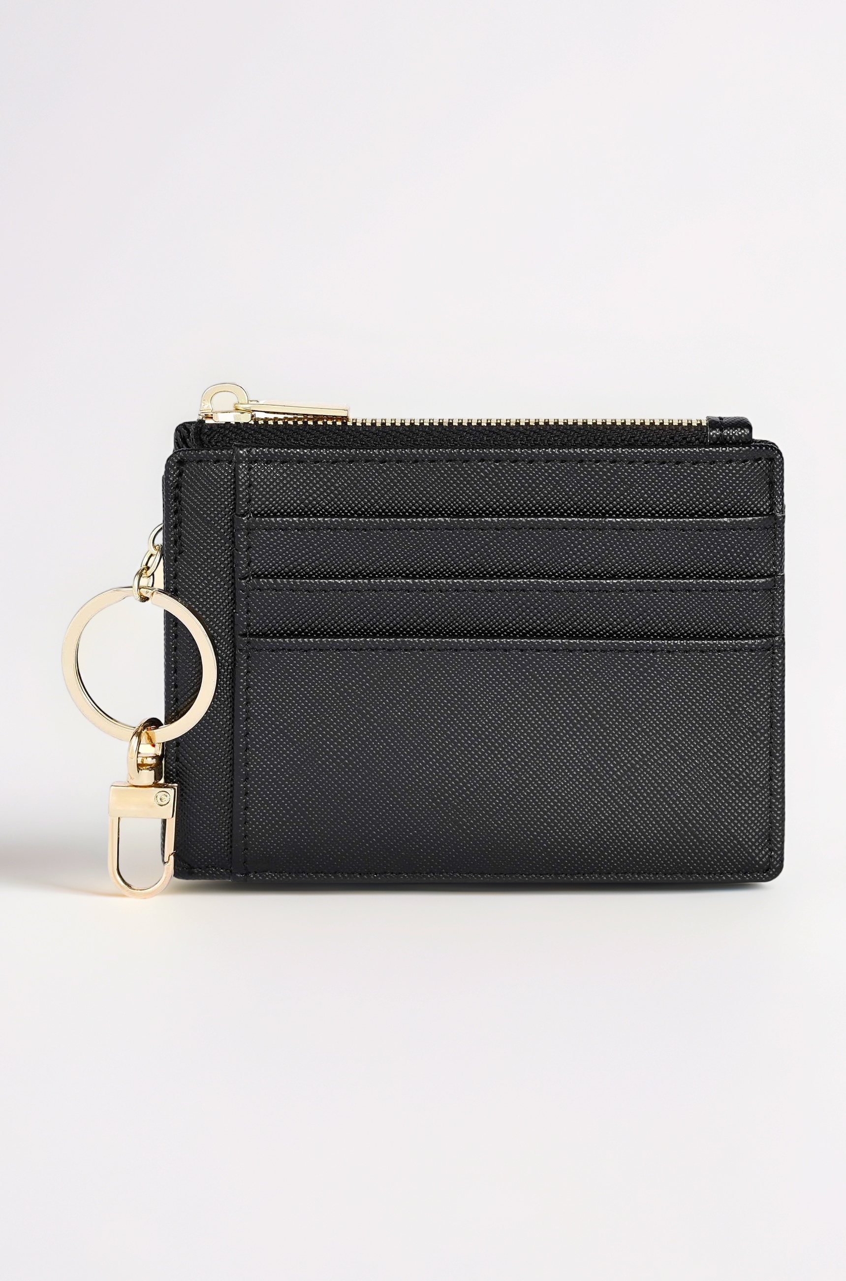 Sodsay 2 Pack Card Case Slim Front Pocket Wallet for Women Credit Card Holder with Keychain(CH Black)