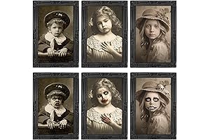 3D Halloween Portrait with Moving Face Wall Decor