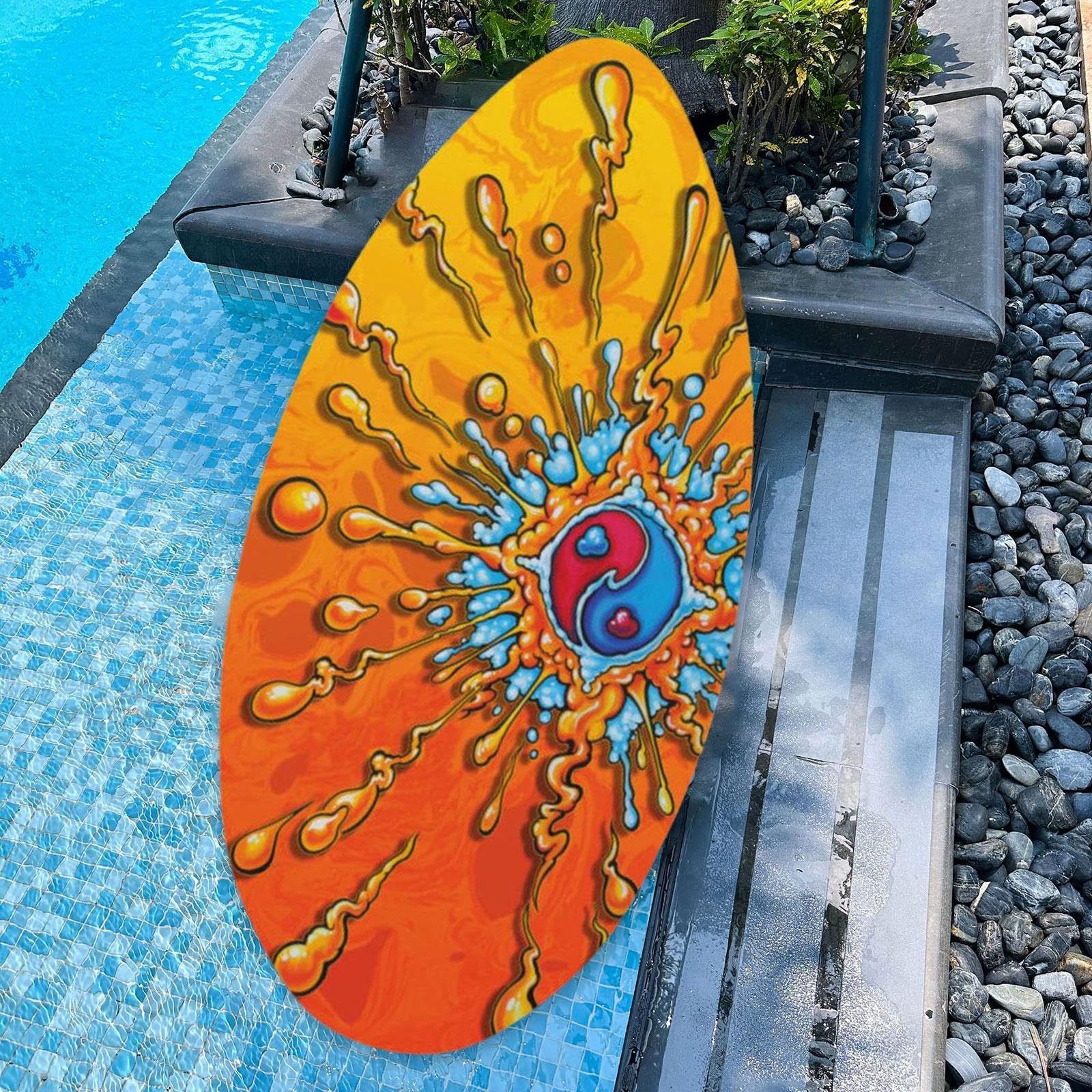 Skimboard, Tabla de Surf, Tobogán de Playa, Tabla de Surf Antideslizante de, Skimboard de para Todos Los Adolescentes Que Practican Skimboarding Y, Vistoso