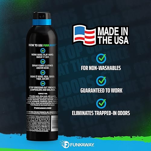 Miniatura 7 de FunkAway Big Jobs - Aerosol en aerosol, 13.5 onzas, paquete de 6, espray eliminador de olores extremos, ideal para olores de zapatos, olores de