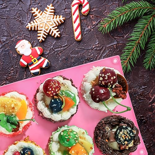 Miniatura 6 de Moldes de silicona para chocolate, moldes cilíndricos redondos de chocolate con caramelo, moldes perfectos para Oreos cubiertos de chocolate,