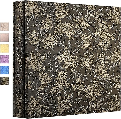 Miniatura 7 de Vienrose - Álbum grande de fotos (1000 compartimentos), funda de piel sintética, para álbum de boda, familiar, bebé, aniversario, graduación