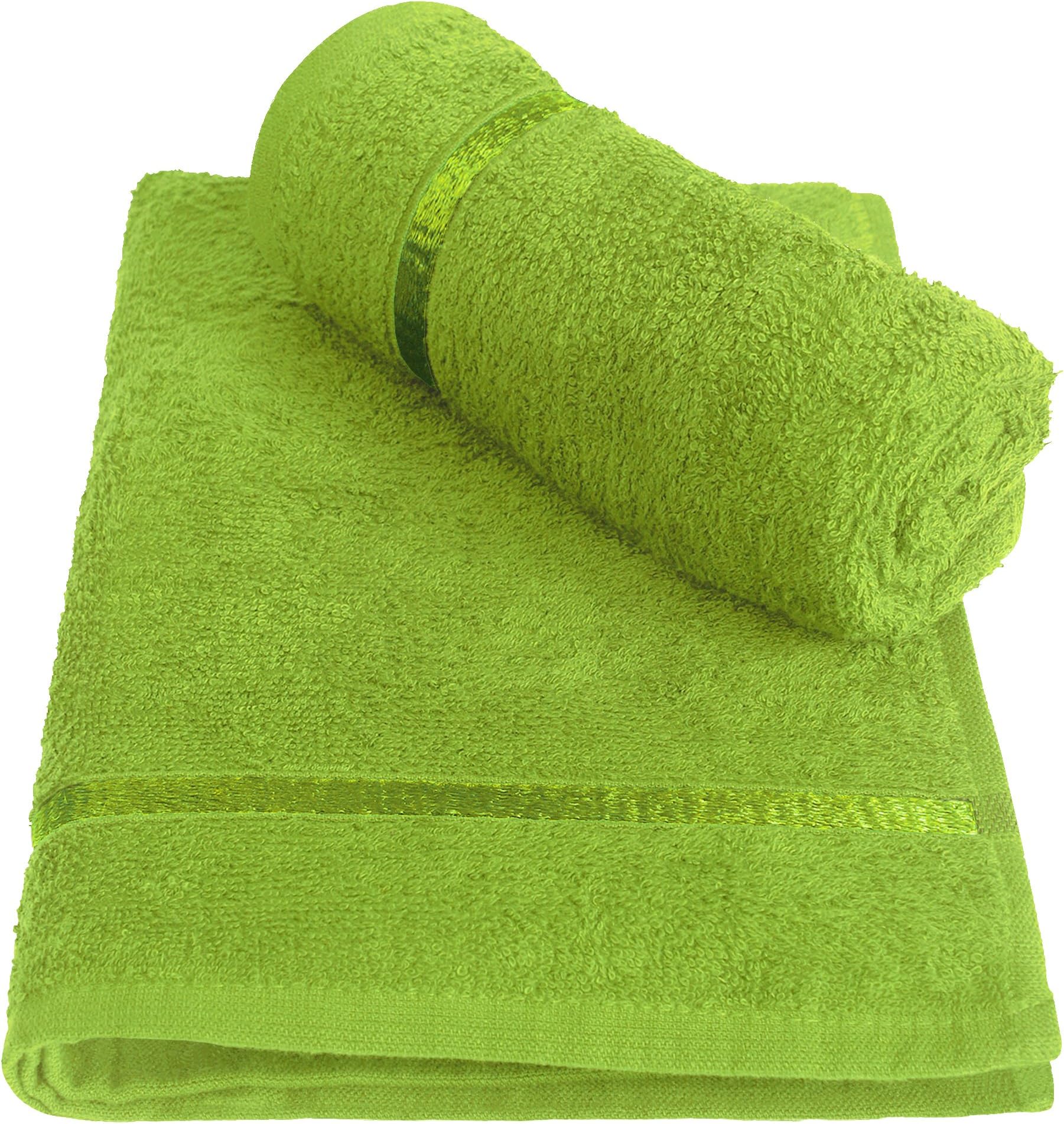Story@Home Hand Towel | 450 GSM | Towel Set of 2 | Green | 100% Cotton Towel Ultra Soft | Ideal as Kitchen Towel | 40 x 60 cm | Hand Towels for Men, Women & Kids | Perfect for Everyday Use