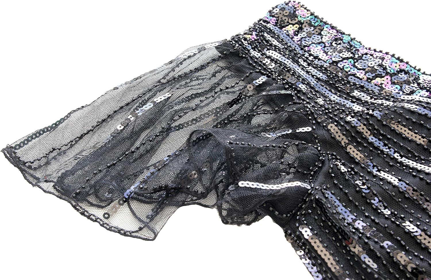 IWIWB Women's 1920s Gatsby Party Dress Vintage Sequin with 20s Accessories Set