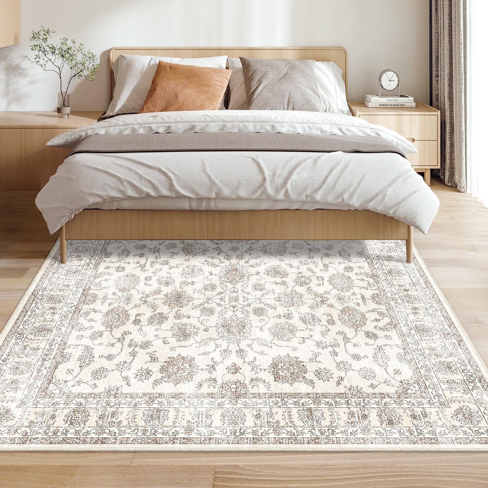 Amazon | FORTSEA 洗えるラグマット 2畳 190×190cm 正方形 防音 滑り