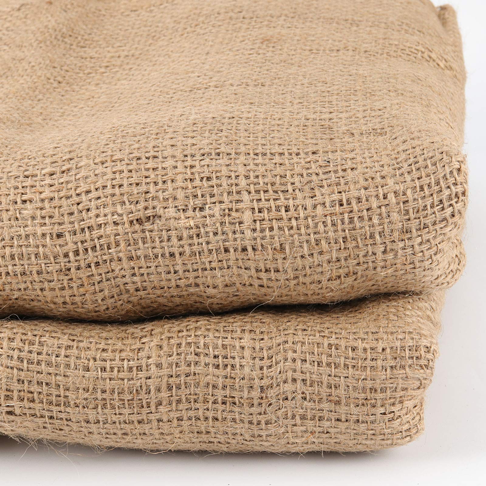 Lot de 6 sacs de rangement en toile de jute de 101,6 x 61 cm pour le jardinage, les pommes de terre - Sacs de course pour adultes et enfants - Robuste et réutilisable - En toile de jute