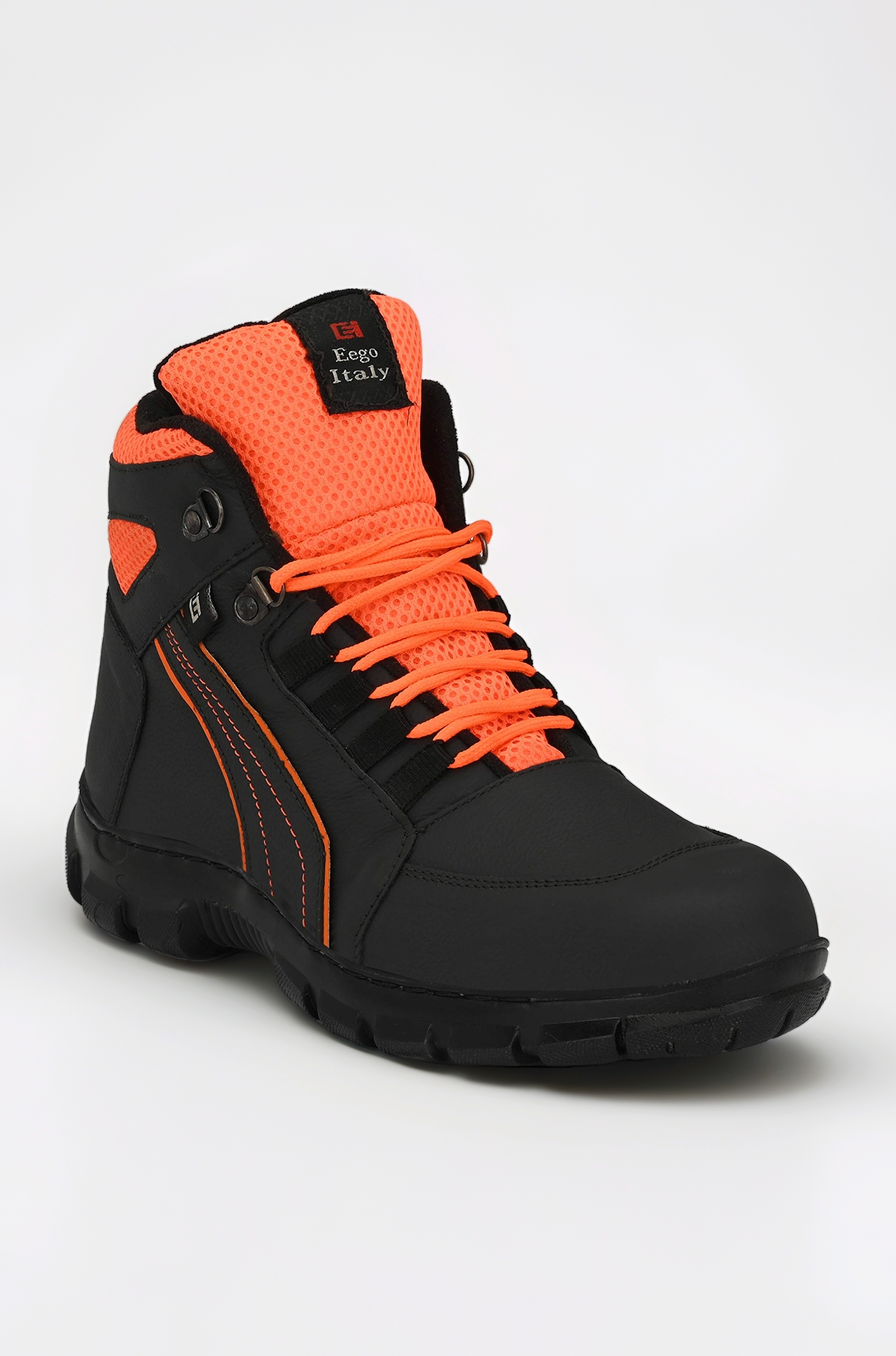 Mens Genuine Leather Steel Toe Safety Hikking and Trekking Boots