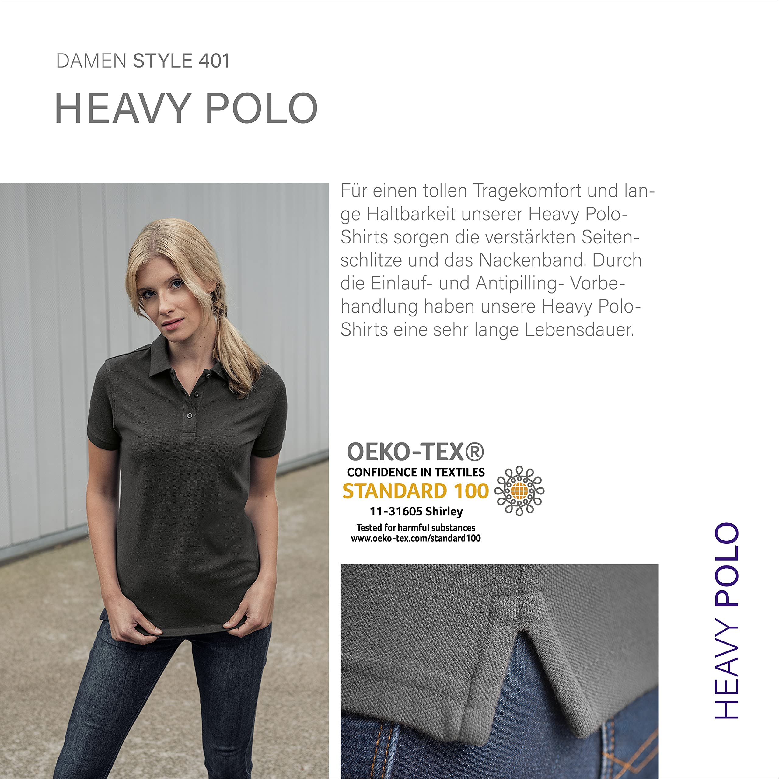 HRM Heavy W Polo Mujer