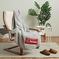 Vista 10 de FOCO Manta Sherpa de nube con logotipo grande del equipo de la NFL, 60 x 70 pulgadas