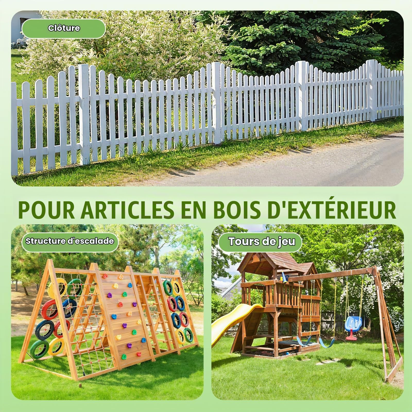4 Pack Ancrage Balancoire, Heavy Duty Galvanisé Ancrage Au Sol avec Gants, Accessoire Balancoire Extérieur pour Réparation de Clôture en Bois, Trampoline, Balançoire