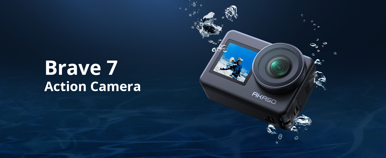 Amazon.com : AKASO Brave 7 Action Camera 4K30FPS 20MP with 128GB
