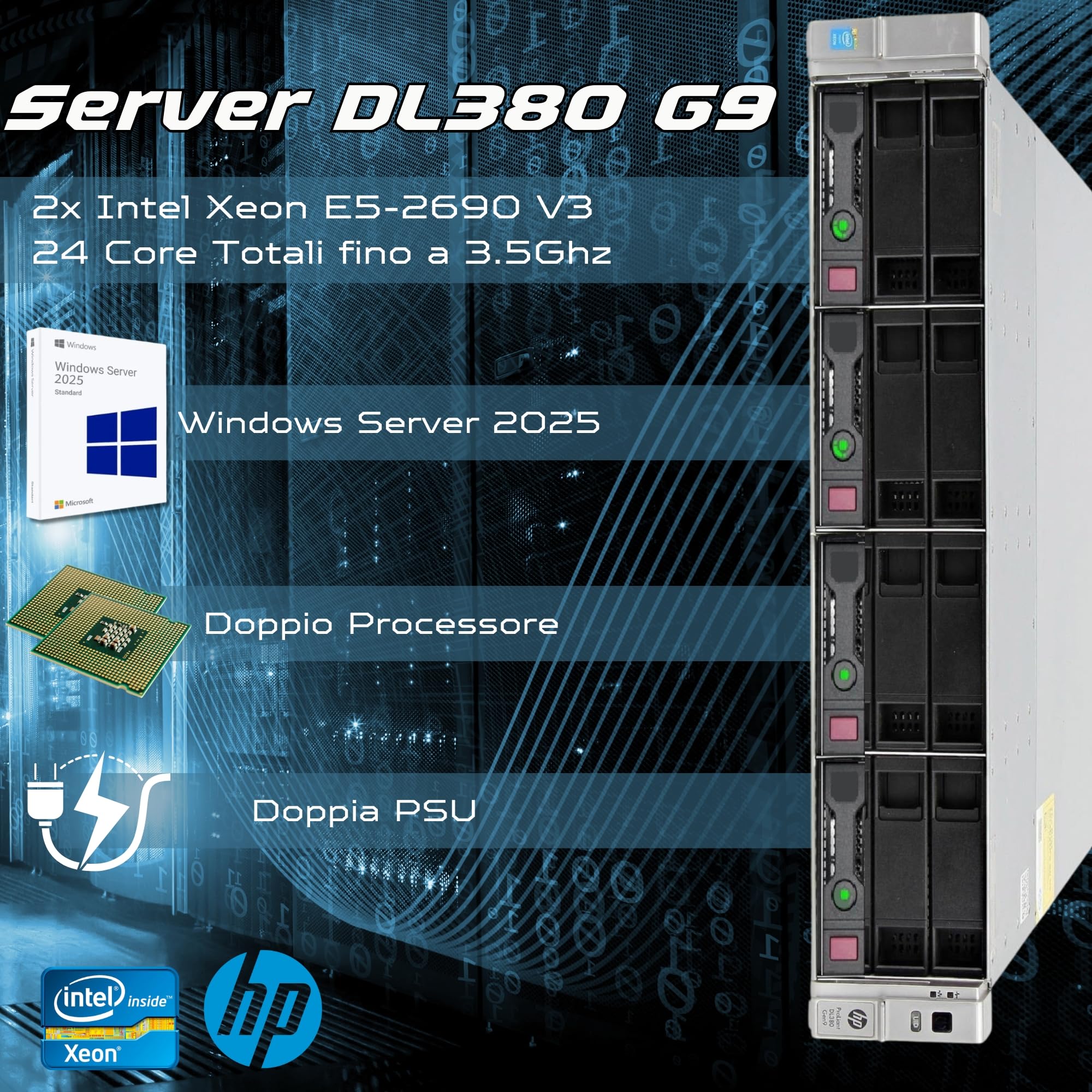 HP PROLIANT DL380 G9 24SFF 2x Xeon E5-2690 V4 32 GB RAM Rails EUR 844,99 - FR