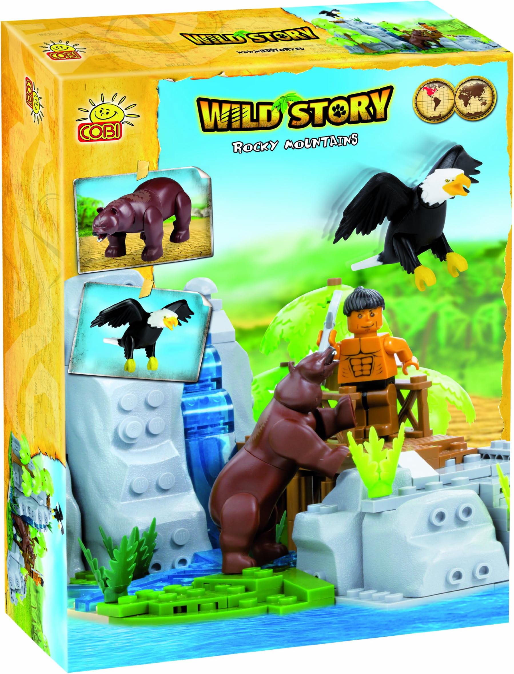 Cobi Blocks Rocky Mountain Wild Story Toy, 220Piece