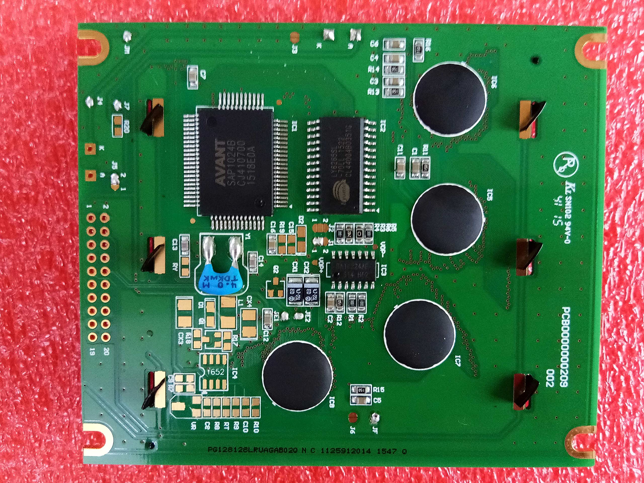 Davitu Motor Controller - PG128128A PG-128128A and compatible 128x128 LCM display, working same