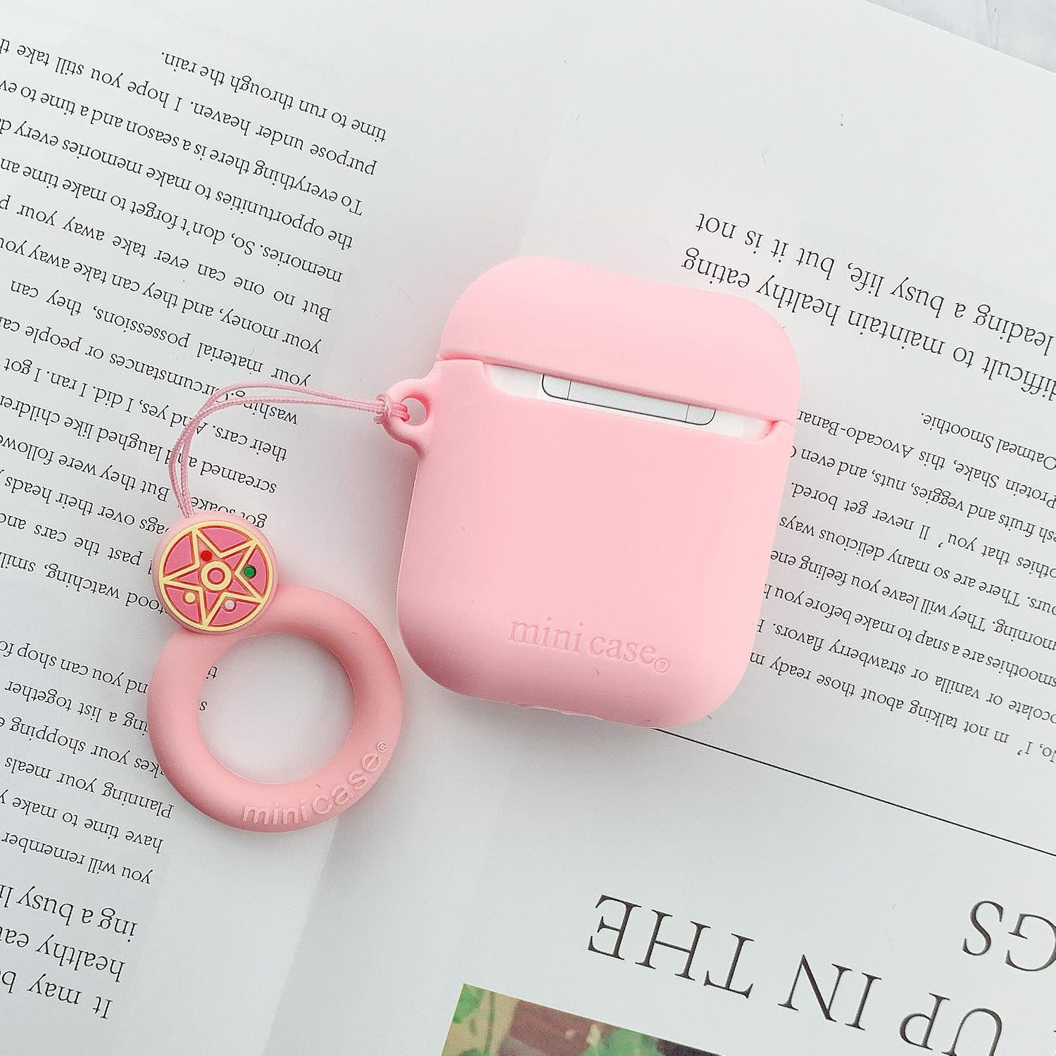 MOLOVA Case for Airpods 1&2 Case,Silicone 3D Cute Funny Cool Cartoon Character Kawaii Airpods Cover Fashion Stylish Design Skin with Ring Rope Keychain for Kids Girls Teens Women Boys (Sailor Moon)