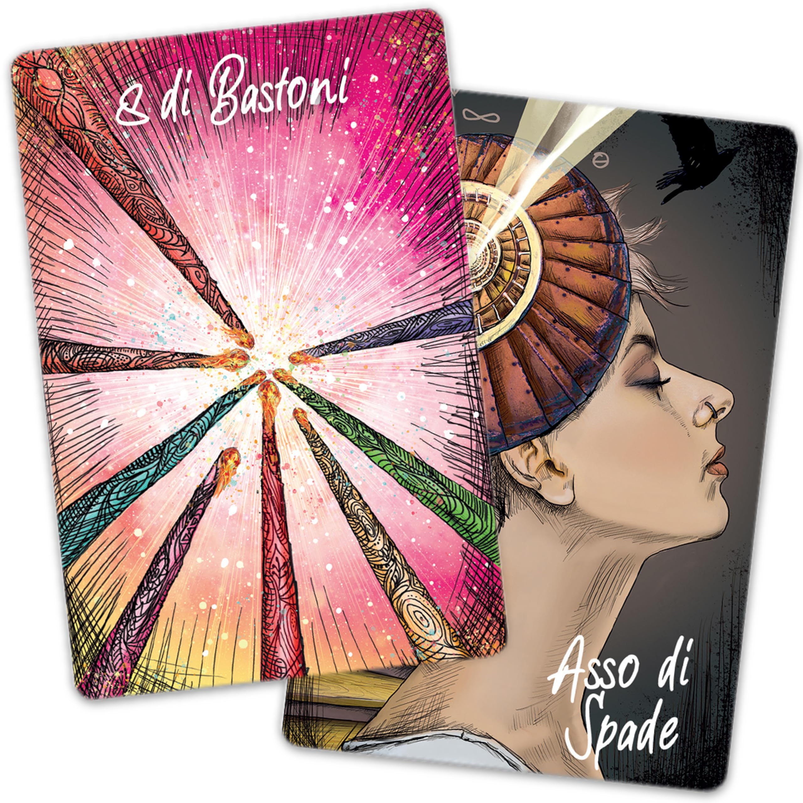 I Tarocchi dei Veggenti di Luce. 78 Carte reinterpretano in chiave moderna e originale i classici tarocchi con Guida illustrata di 128 pagine. Un viaggio alla scoperta di se stessi tra luci e ombre.