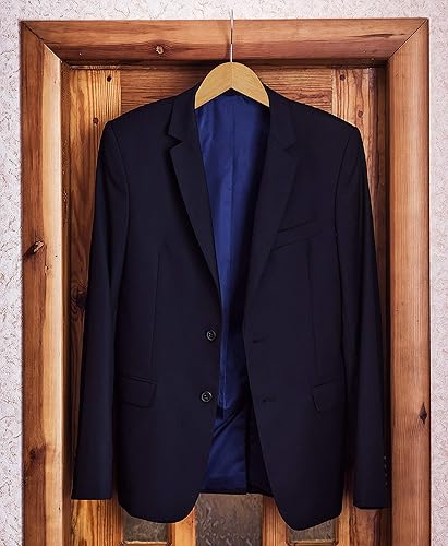 Miniatura 20 de Utopia Home - Paquete de 20 perchas de madera con ranura p/los hombros, de calidad prémium, duraderas y delgadas, para trajes, con gancho giratorio