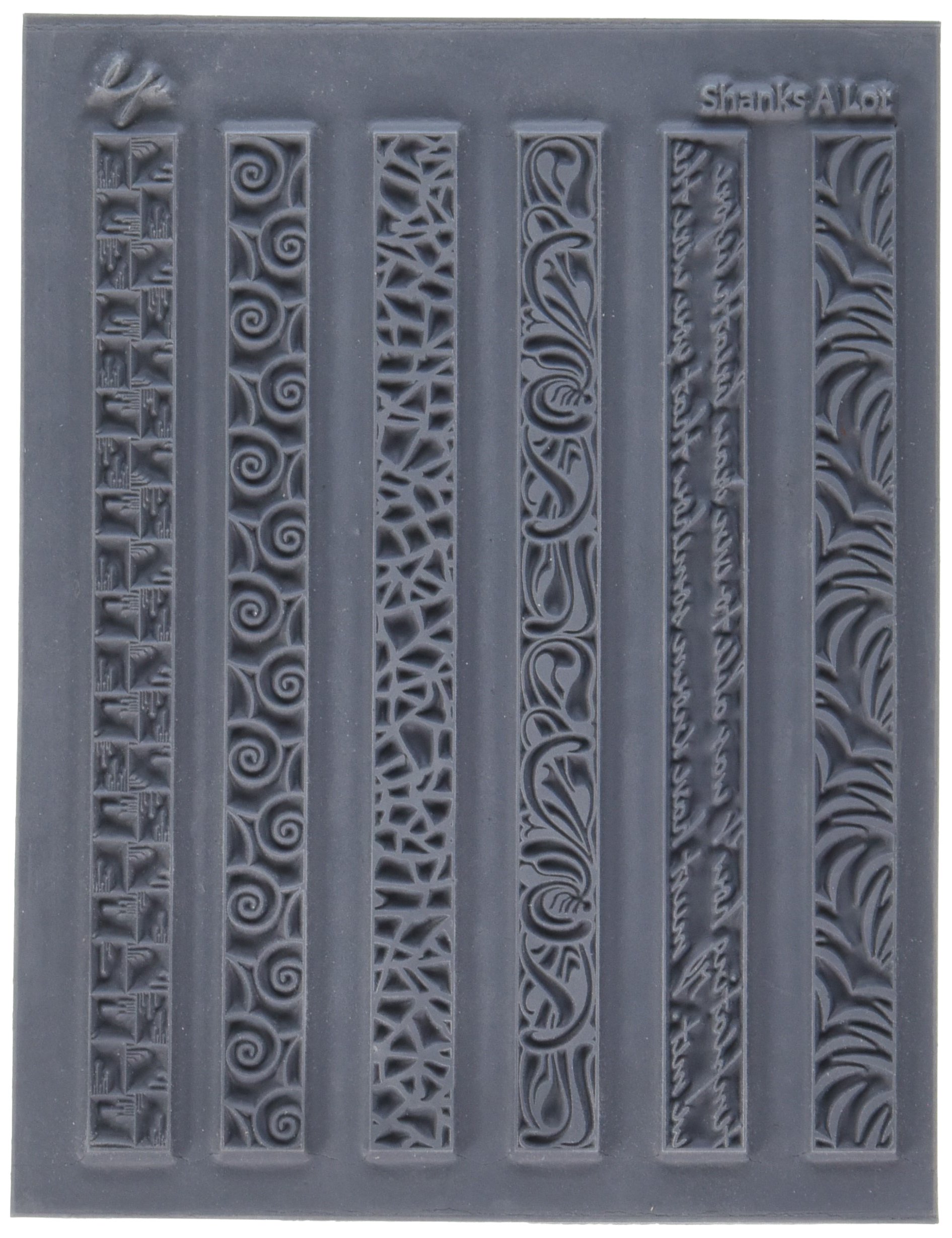 The Great Create LP527-395 Lisa Pavelka Individual Texture Stamp, 4.25 by 5.5-Inch, Shanks a Lot, 1 Per Package