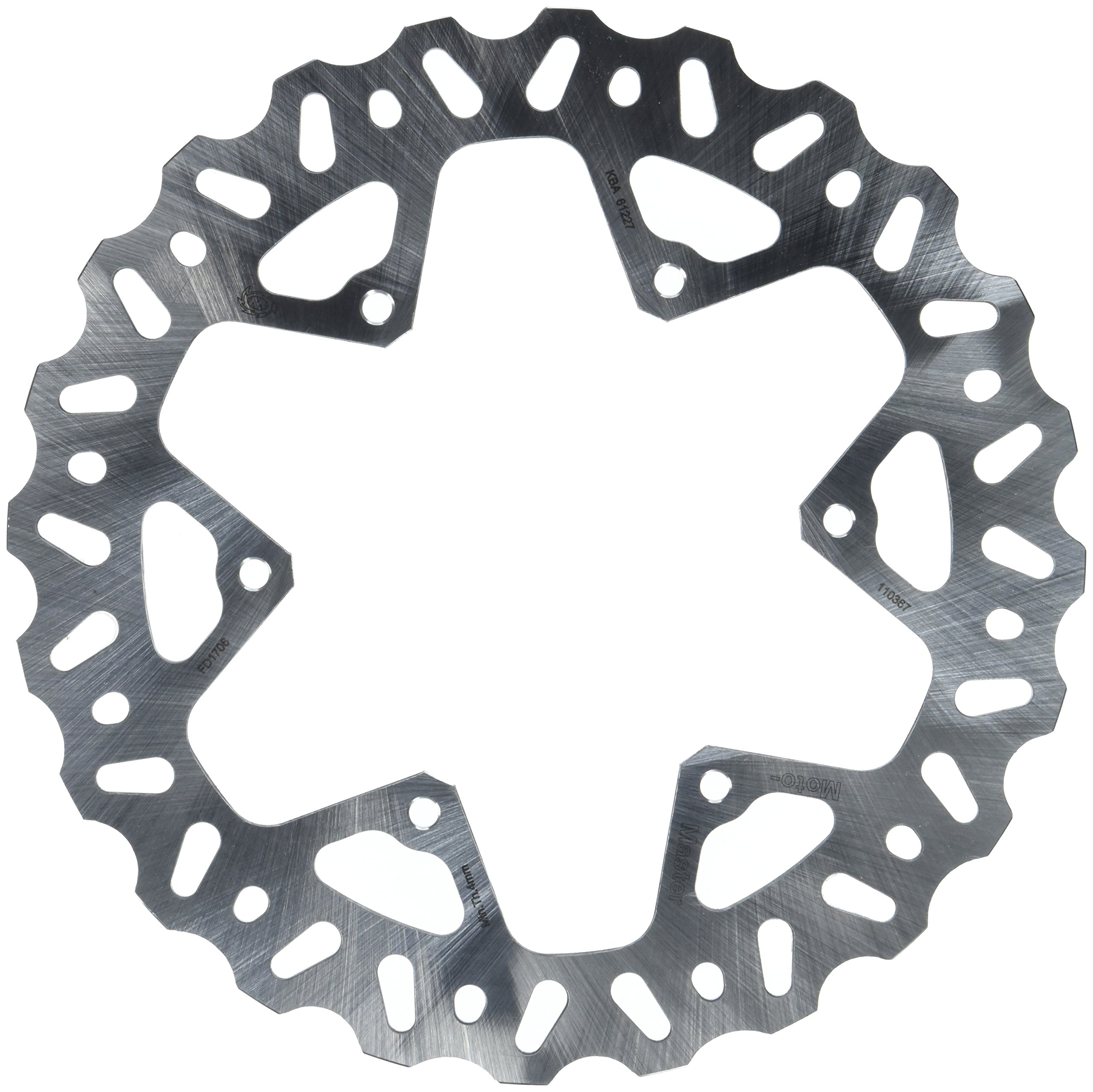 Moto Master Disco Freno Moto Moto Nitro Posteriore In Acciaio Inossidabile - Spessore 4,5 Mm - 4