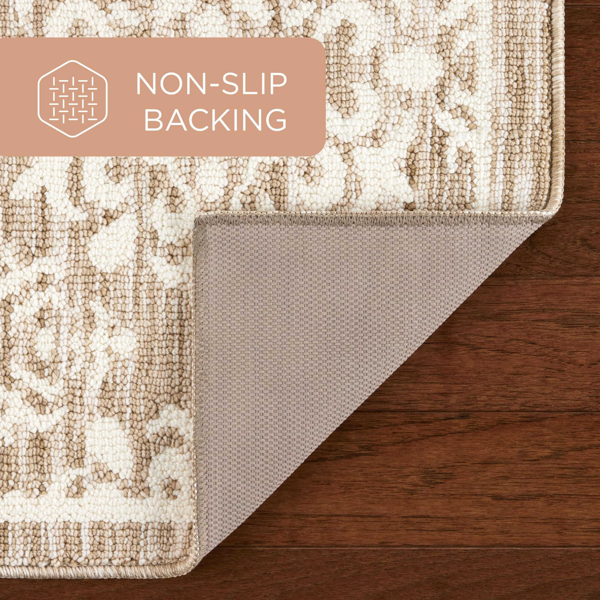 24x40 Multi-purpose Rug TOWN & COUNTRY Walker Stripe Washable Rug ...