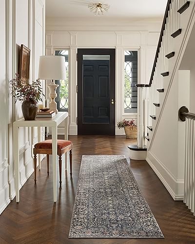 Miniatura 5 de Jean Stoffer x Loloi Bradbury Collection BRU-01 MidnightMulti - Alfombra decorativa de 3 pies 7 pulgadas x 5 pies 7 pulgadas