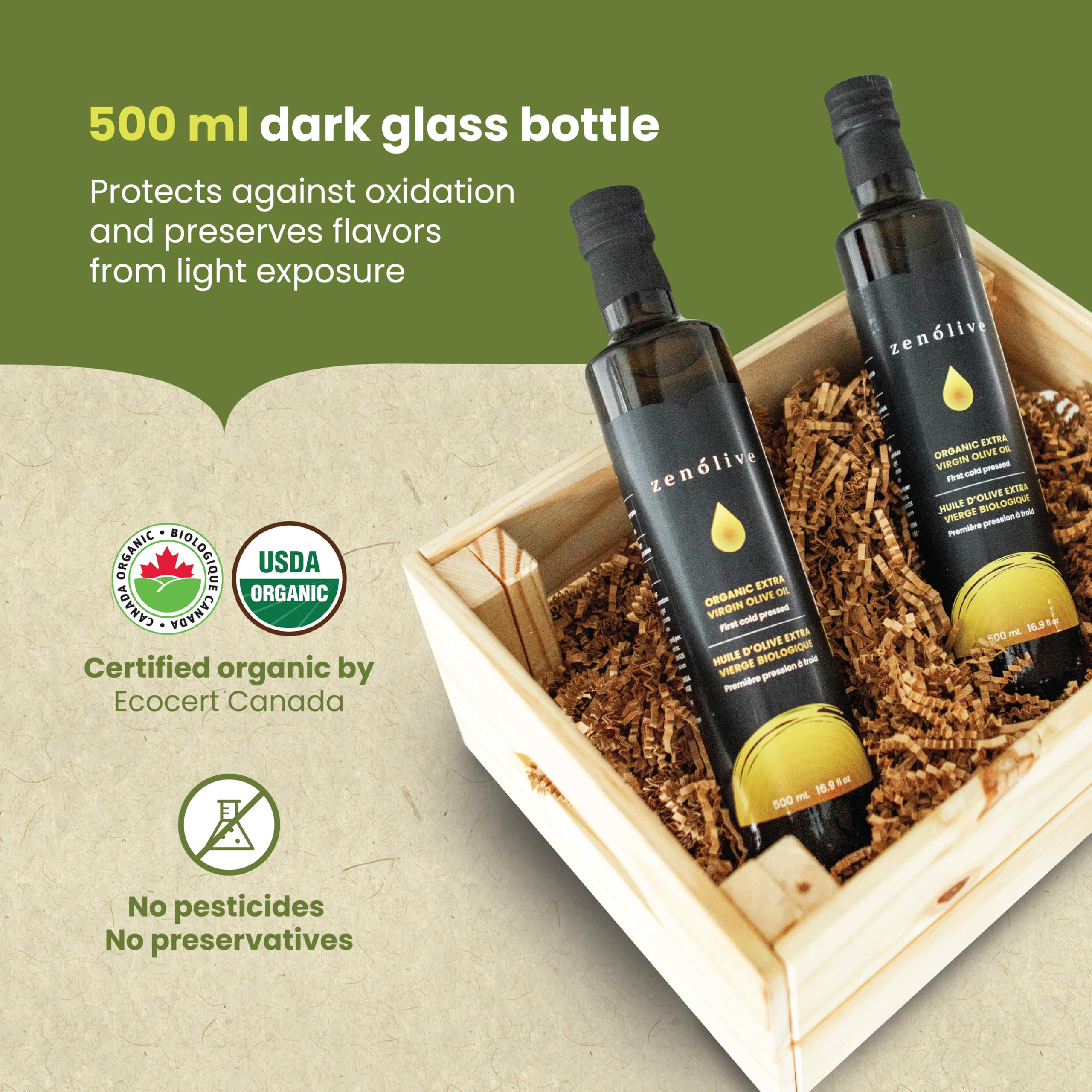 Zenolive Organic Extra Virgin Olive Oil – First Cold-Pressed