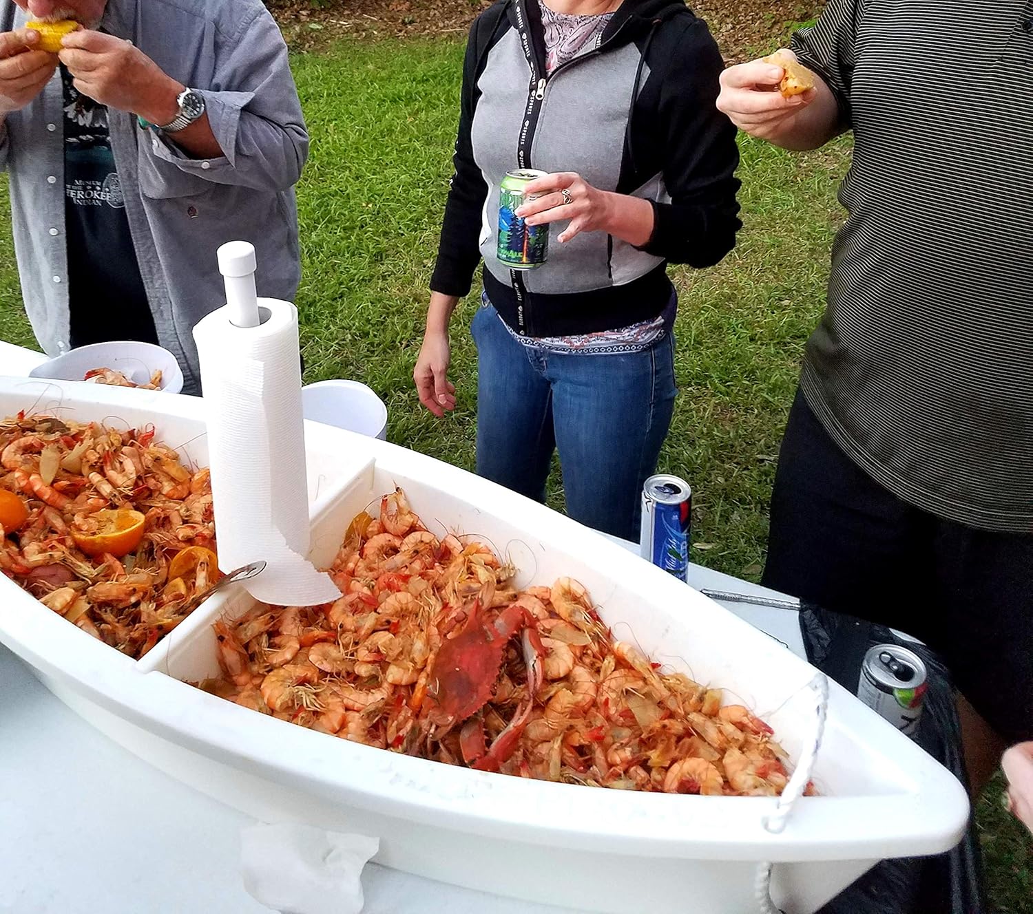 Platters Party Pirogue Seafood Boil Serving Boat for Crawfish Shrimp