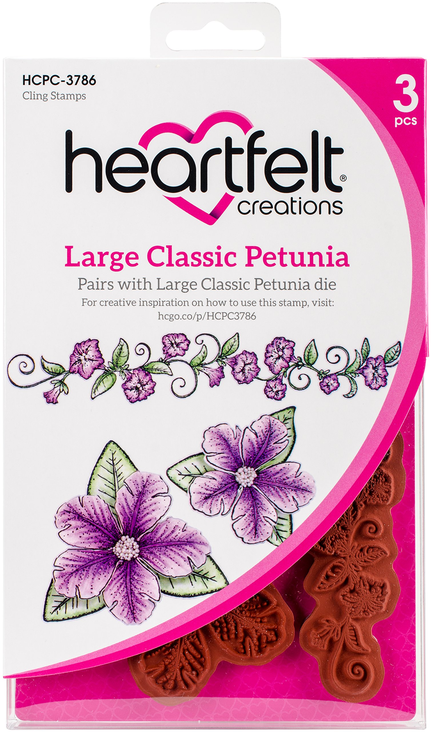 Amazon.co.jp: Heartfelt Creations Cling Rubber Stamp Set-Large