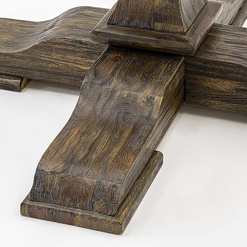 Miniatura 6 de East West Furniture F3MZ5-748 - Juego de mesa de comedor de 5 piezas, incluye una mesa de cocina redonda con pedestal y 4 sillas de comedor Parson